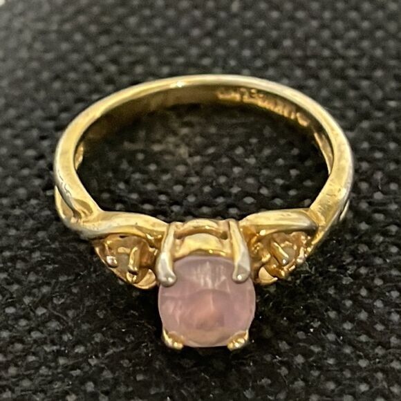 COPY - Ring with a lavender rhinestone - Picture 2 of 6